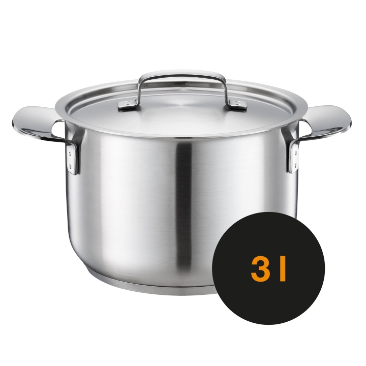 Fiskars Kasserolle mit Deckel ALL STEEL 3Ltr.