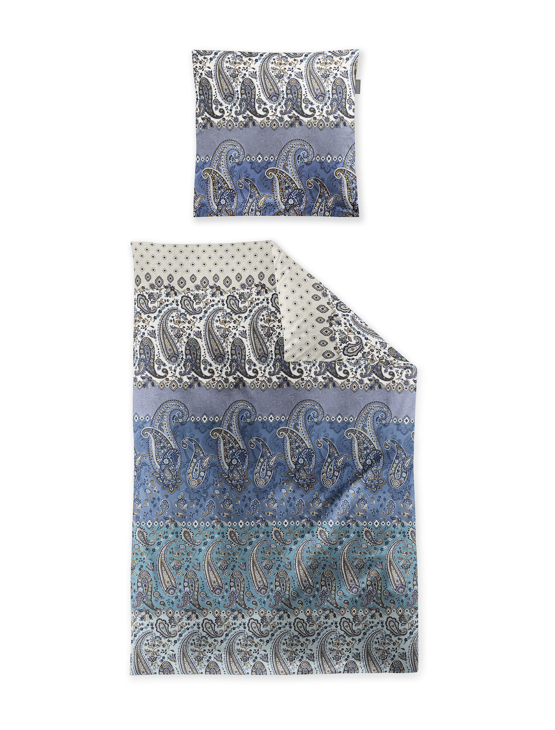 irisette Mako-Satin Bettwäsche  155x200 in Farbe blau