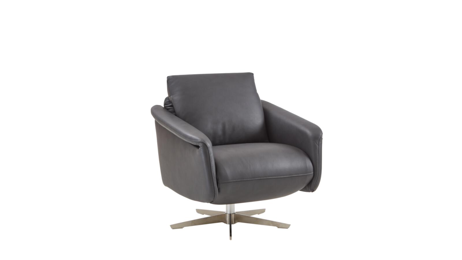 Koinor Relaxsessel Saltis, Leder B-Bonito Calcolo, Sternfuß schwarz matt, Funktionsrücken, motorische Realxfunktion mit Akku, ca. B:75 H:78 T80 cm