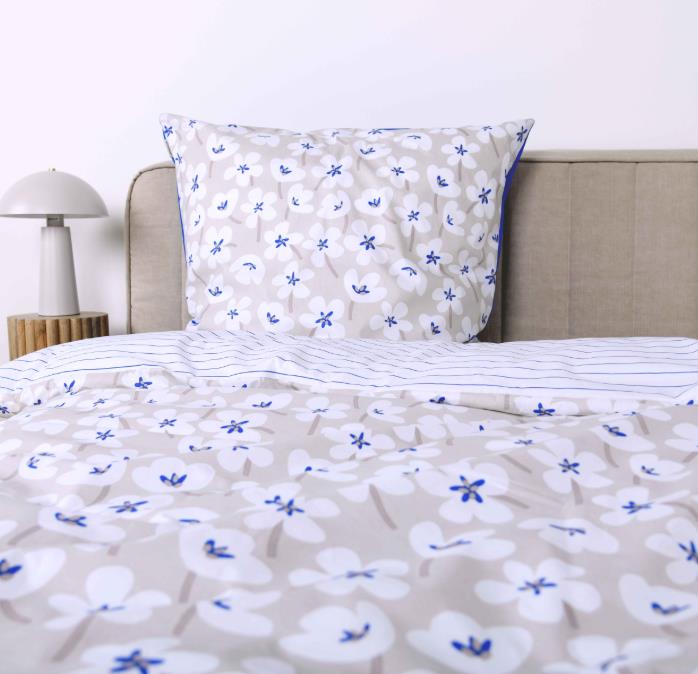 Renforce Bettwäsche Floral MIG  in ca.80x80/155x220cm, Kissen, Dekoration für Zuhause, Mobiliar, Bett