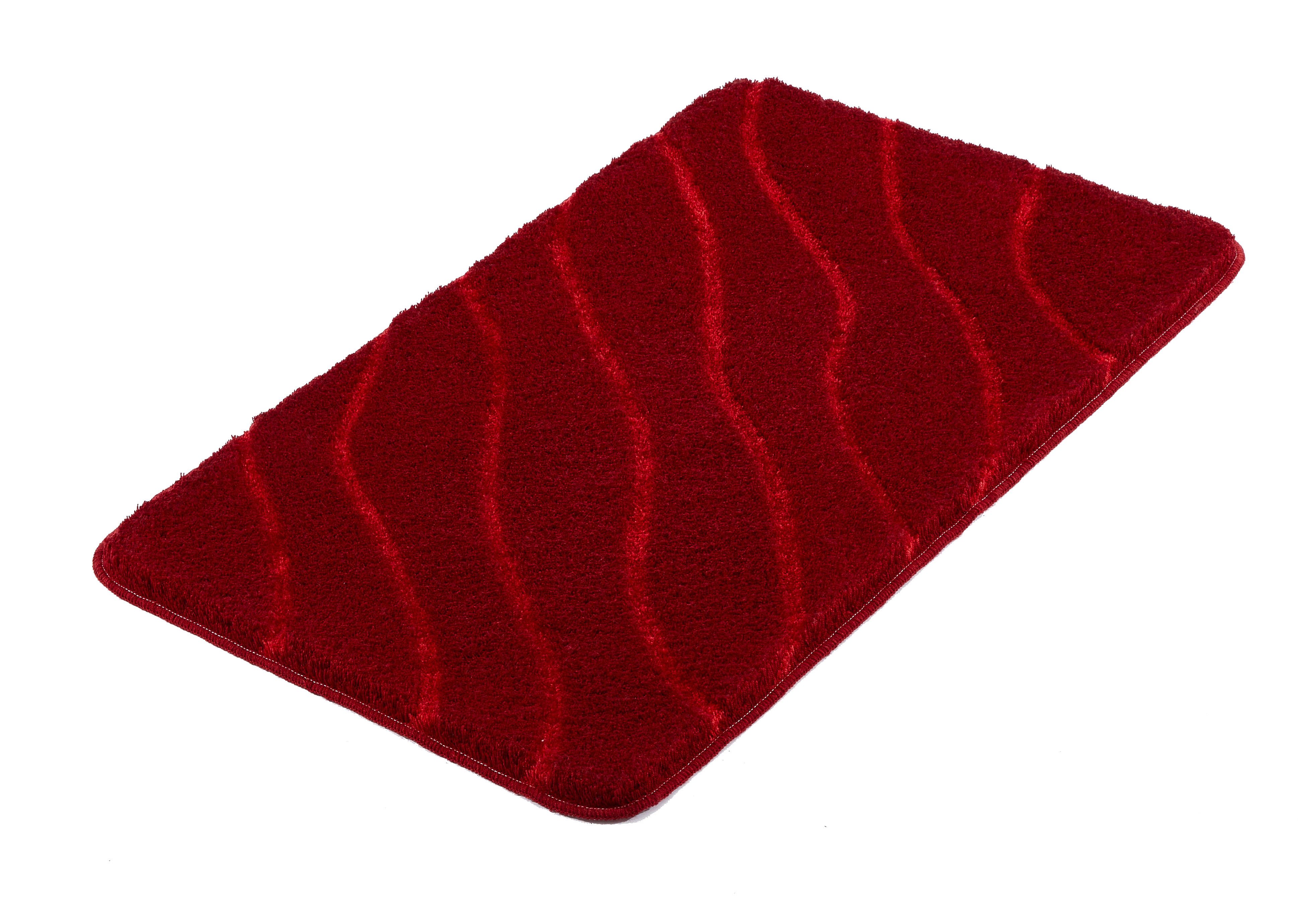 Kleine Wolke Badteppich TRAM ca. 60x100cm in Farbe Granat