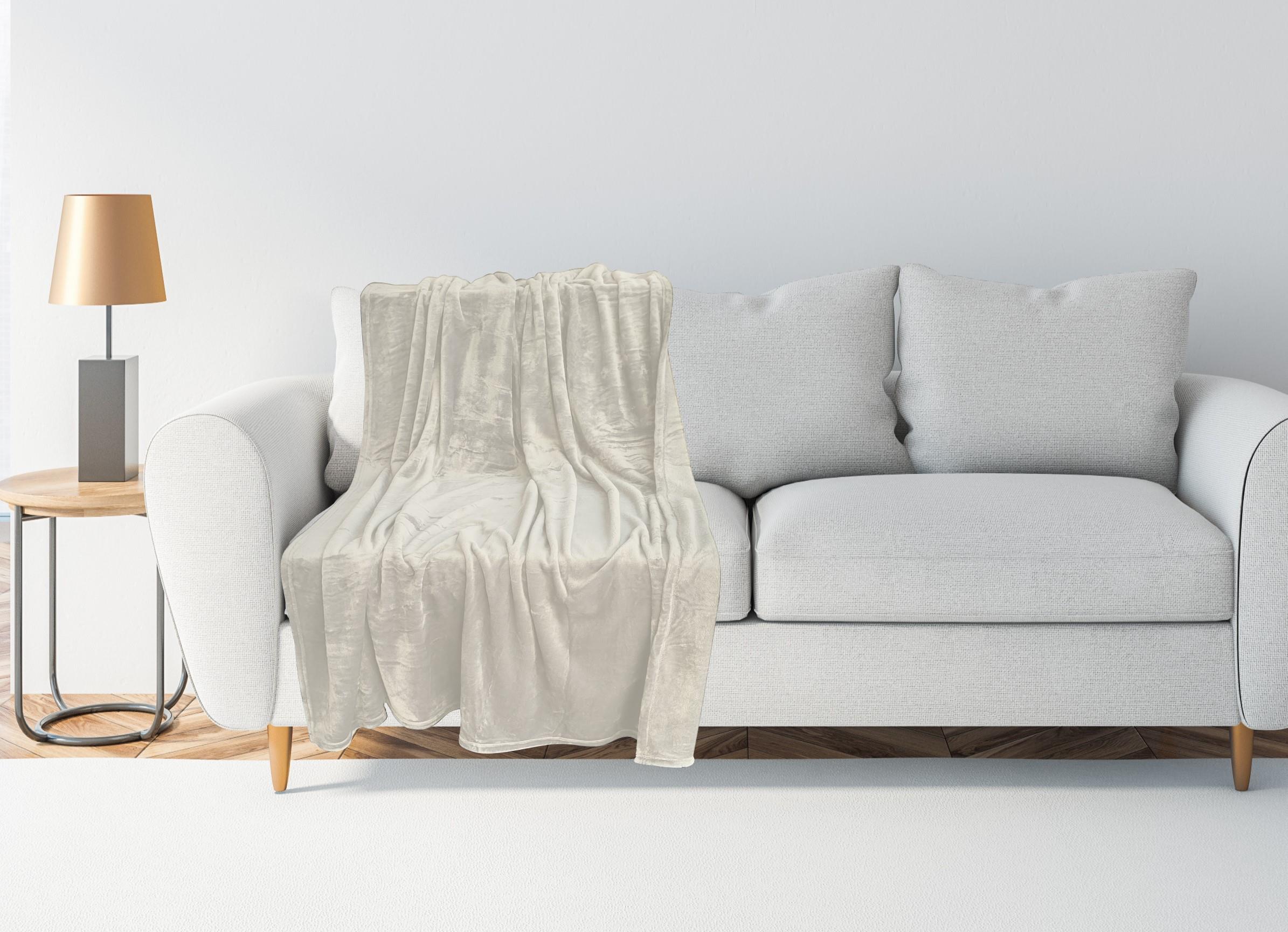 Wohndecke, ca. 150x200cm Cozy in creme