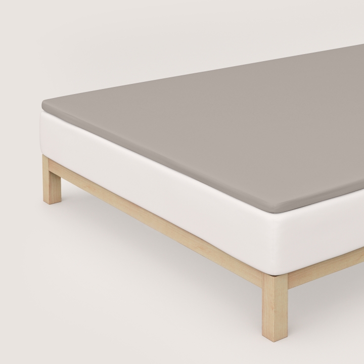 Schlafgut Pure Topper Spannbettlaken ca. 180x200-200x220cm in Farbe Sand Mid