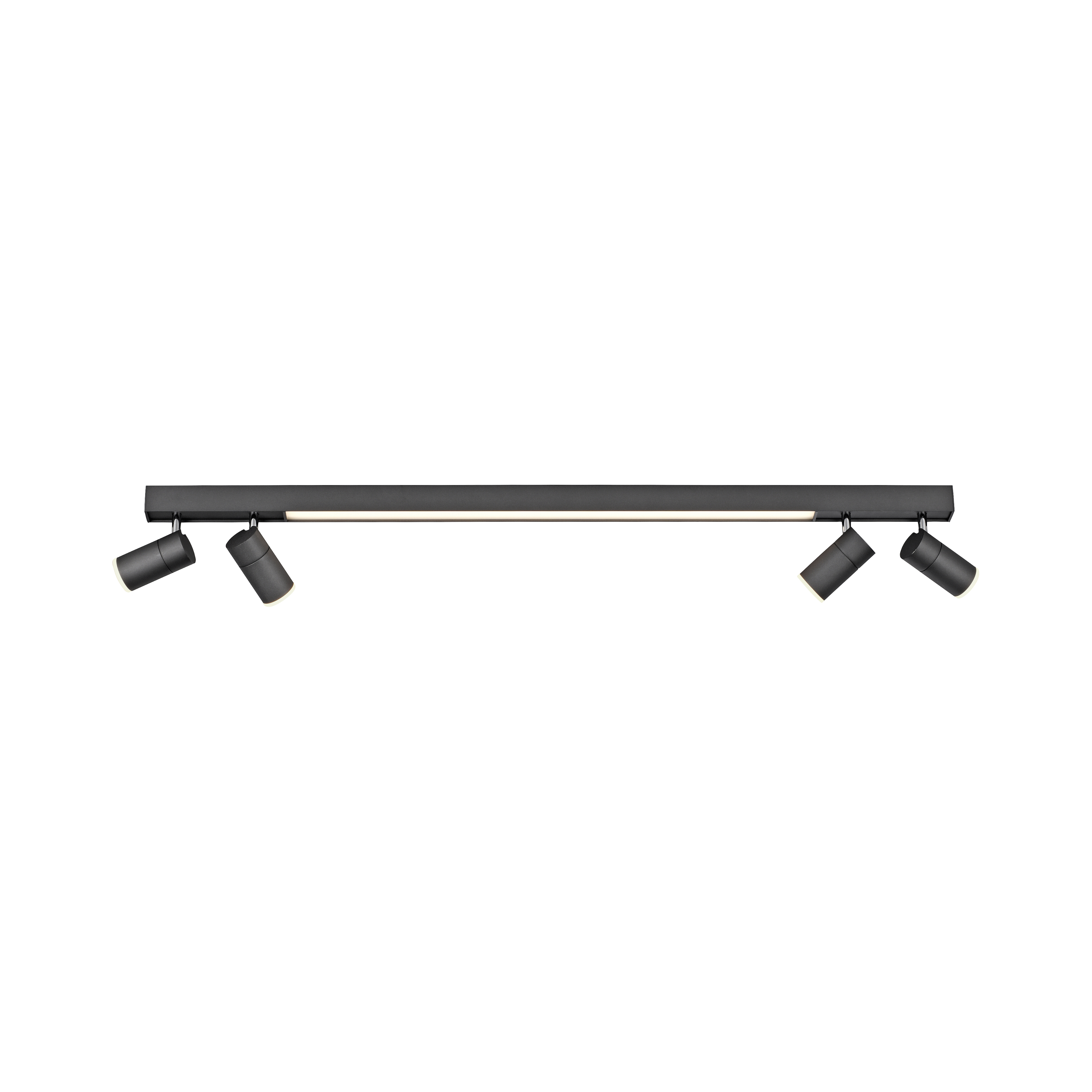 Paul Neuhaus LED-Deckenleuchte PURE LINES SPOT 5-flammig in Farbe anthrazit, Griff, Bank, Mobiliar