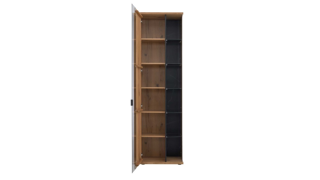 Vitrine  in Asteiche Lamelle massiv geölt