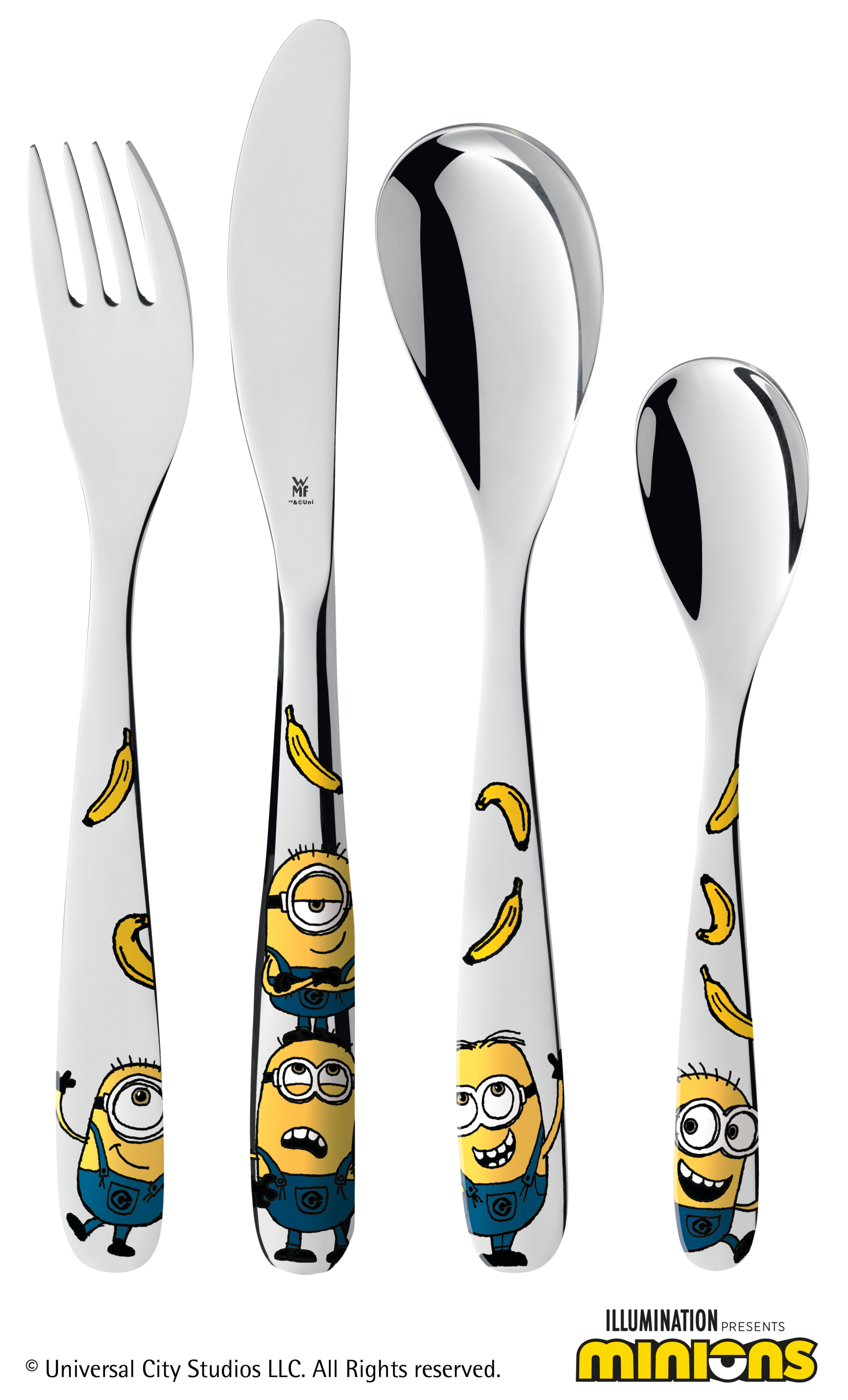 WMF Kinderbesteck-Set Minions® in poliertem Edelstahl