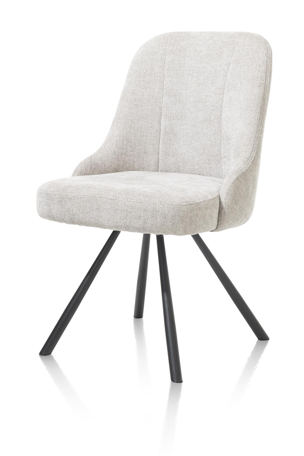 Habufa Stuhl  ca. B55 H88 T66 cm in Stoff Vulcano kiesel