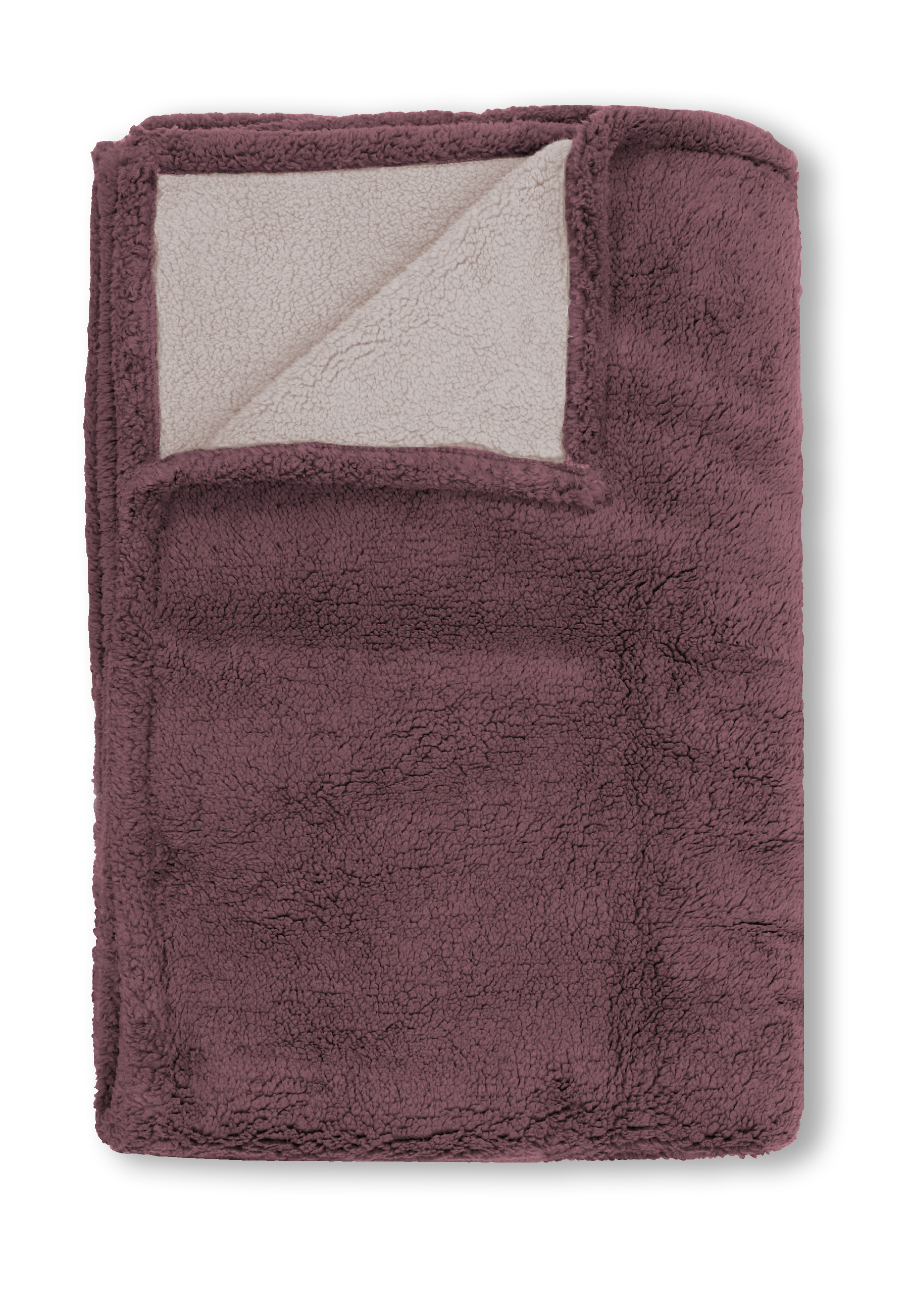 Biberna Wohndecke 150x200cm  in DECKE, Farbe burgunder, Dekoration für Zuhause, Teppich, Zubehör, Tasche, Handtasche