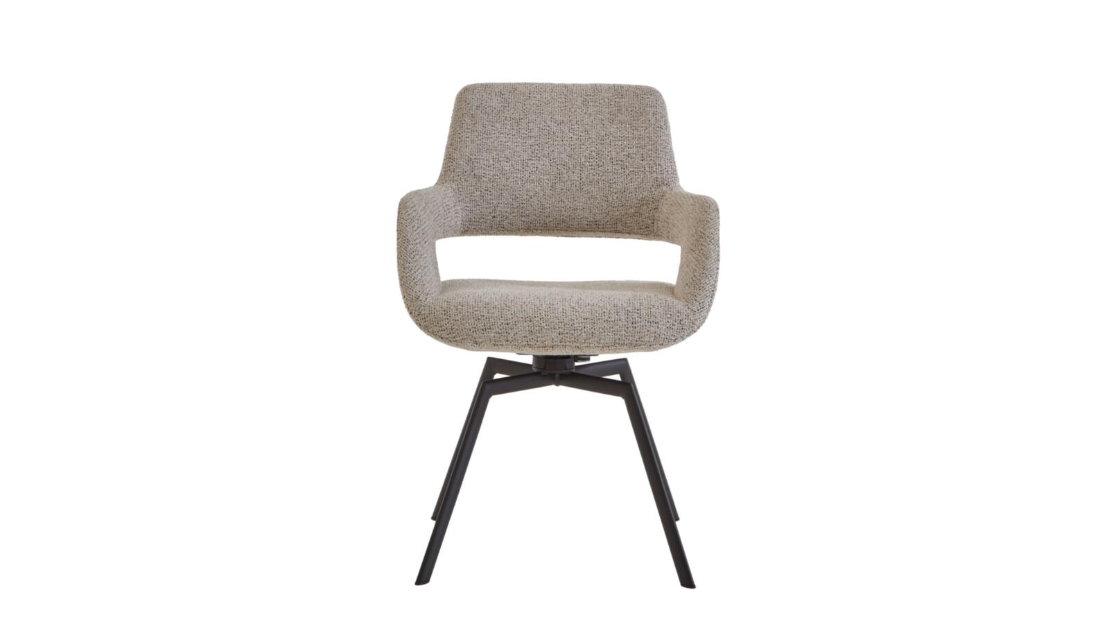 Venjakob Sessel JULY ca. B59 H86 T63 SH50 ALH65 cm in Stoff Hamburg sand