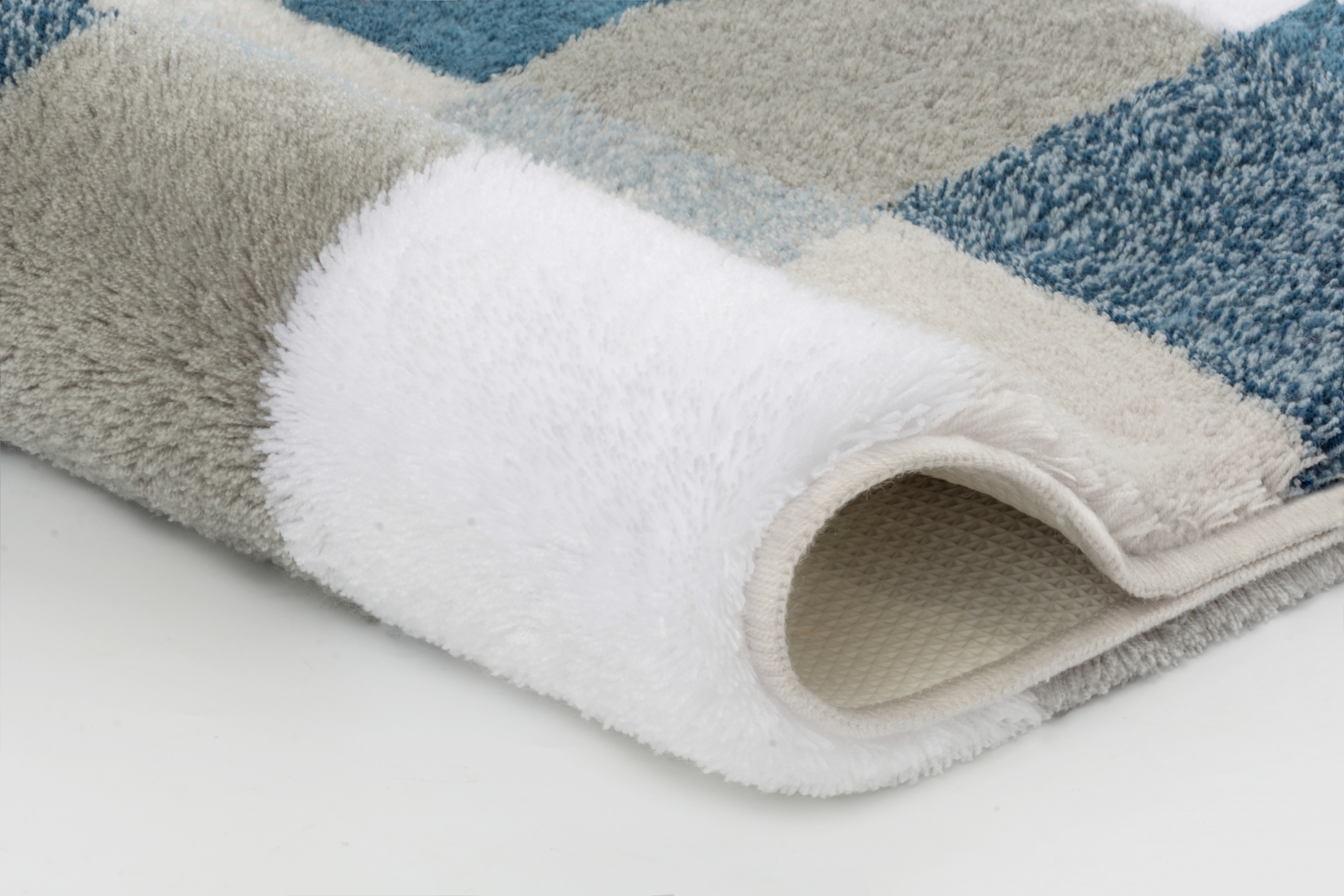 Kleine Wolke Badteppich CARO ca. 55x65cm in Farbe Mare