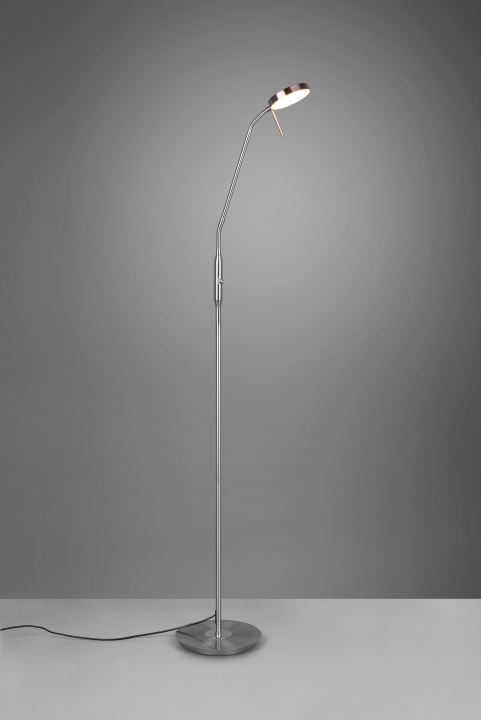 Trio LED-Stehleuchte MONZA in Nickel matt