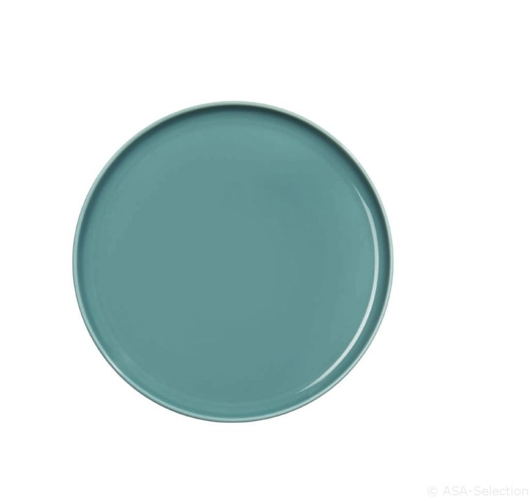 ASA Selection Dessertteller Kolibri in blau, Porzellan, Töpferei, Teller, Mahlzeit, Untertasse