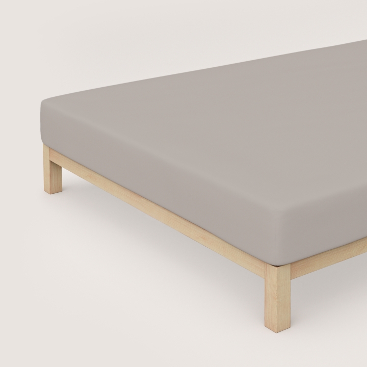 Schlafgut Casual Spannbettlaken ca. 180x200-200x200cm in Farbe Sand Mid