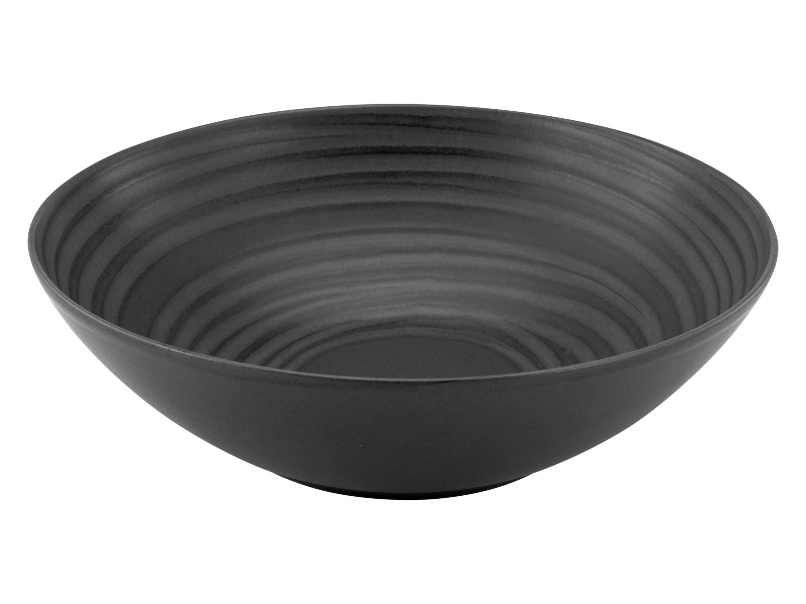 CreaTable Salatschüssel Lava Stone in Farbe Schwarz matt