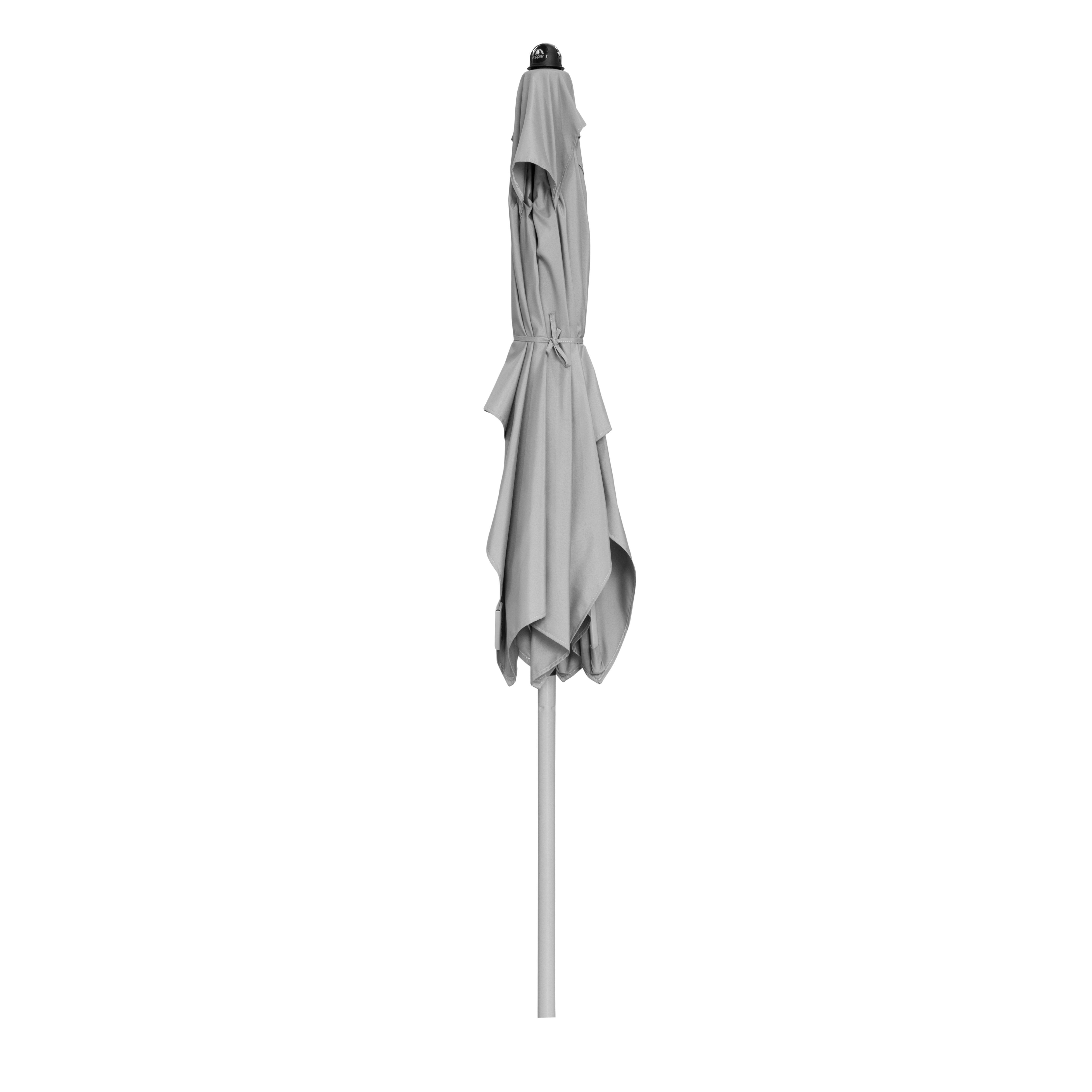 Doppler Kurbelschirm ACTIVE ca. 210x140cm in Farbe hellgrau