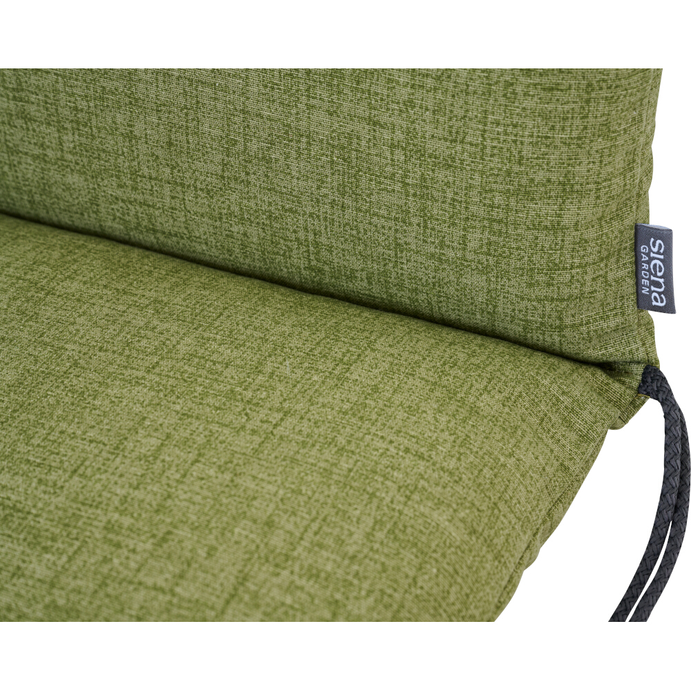Sesselauflage COMFORT in Farbe olivgrün, Dekoration für Zuhause, Leinen, Kissen