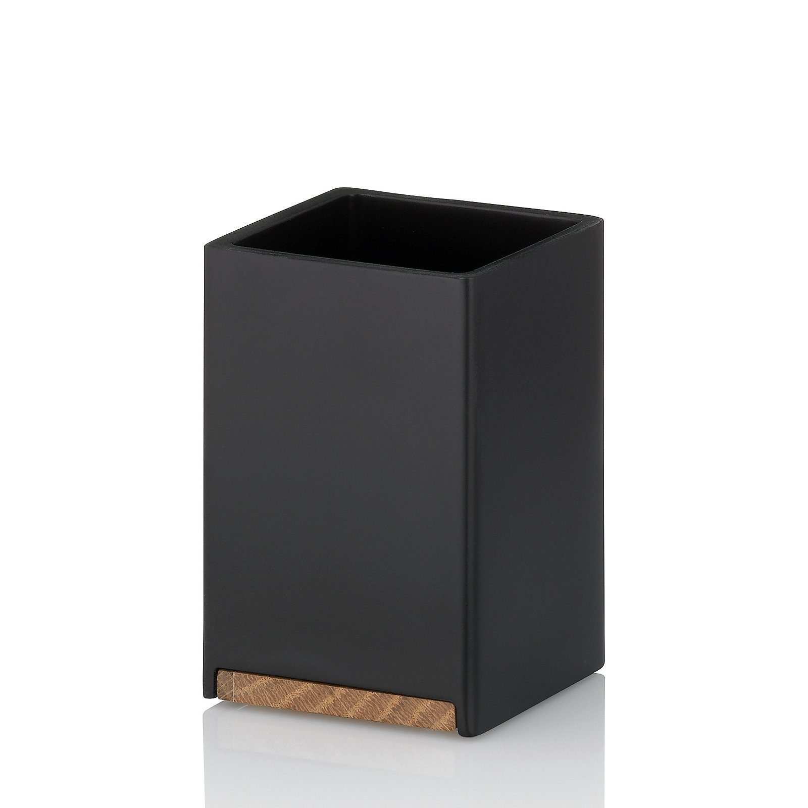 Kela Becher CUBE in schwarz, Kiste, Krug, Töpferei, Vase, Zinn