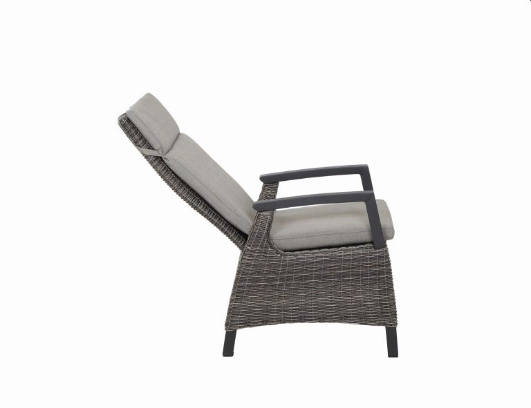 Diningsessel CORIDO in Aluminium anthrazit/Geflecht charcoal grey, Moebel, Stuhl, Kissen, Dekoration für Zuhause, Sessel