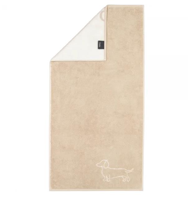 Cawö Handtuch 50x100 cm WE LOVE DOG in 33 natur/beige