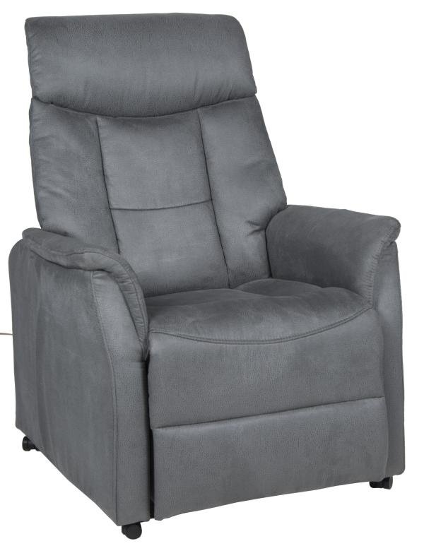 Duo Collection TV-Sessel mit Aufstehhilfe/Sitzheizung in Struktur Mikrofaser anthrazit