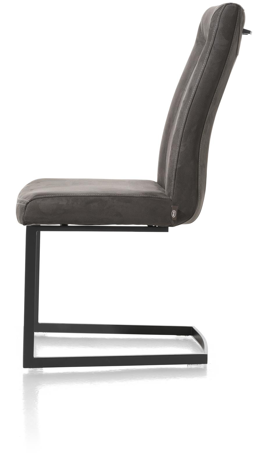 Henders & Hazel Schwingstuhl MALENE ca. B48 H103 T67 cm in Stoff Nubucco dunkelbraun