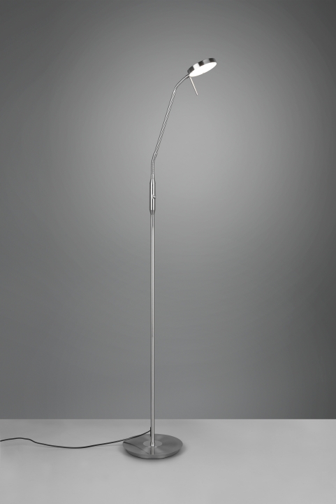 Trio LED-Stehleuchte MONZA in Nickel matt