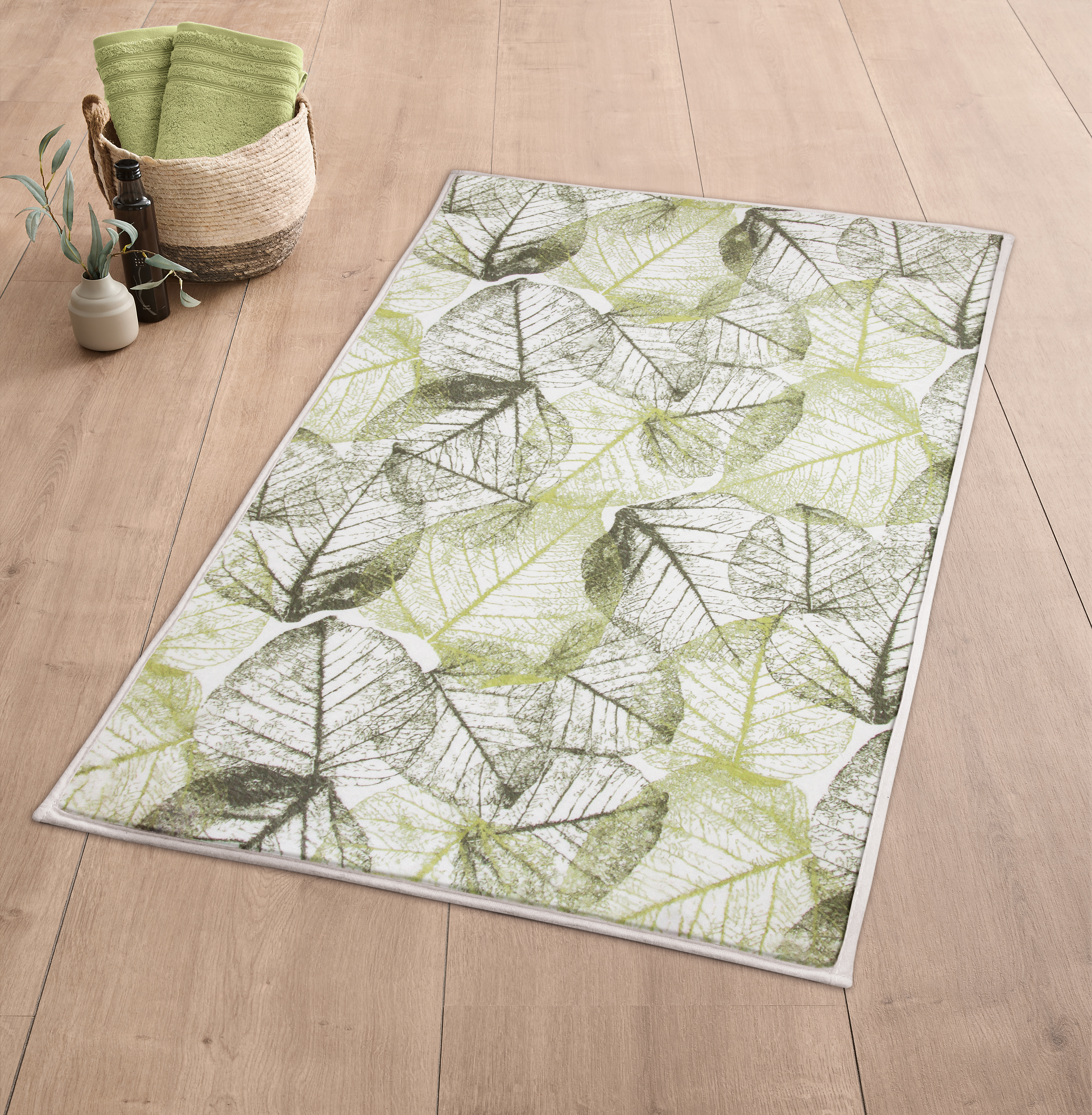 Kleine Wolke Badteppich SELVA ca. 50x60cm in Farbe Forest