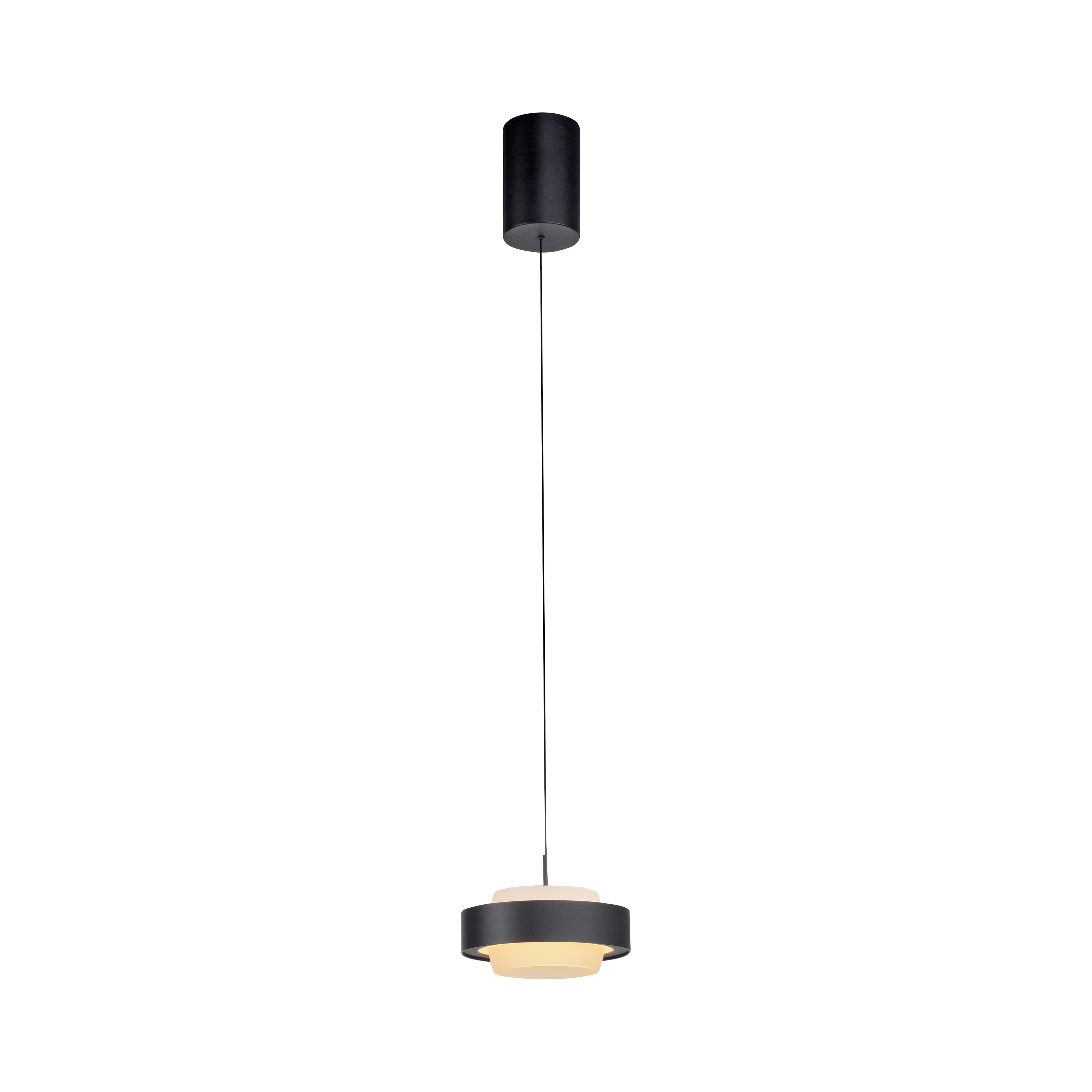 LED-Pendelleuchte ELMO in Schwarz, Lampe