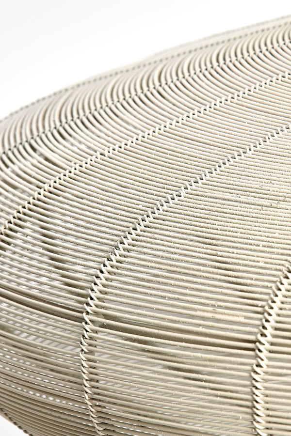 Hängeleuchte  Durchm. 40x18cm in creme matt