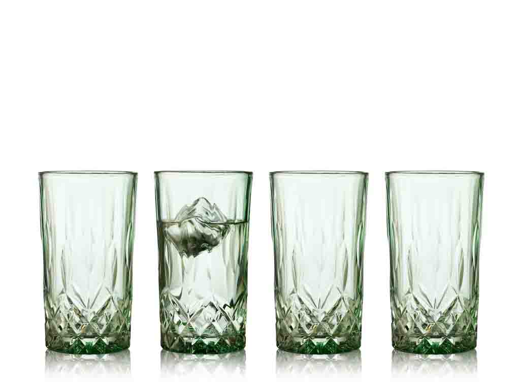 Lyngby Glas Highball 0,38 Liter in Farbe grün