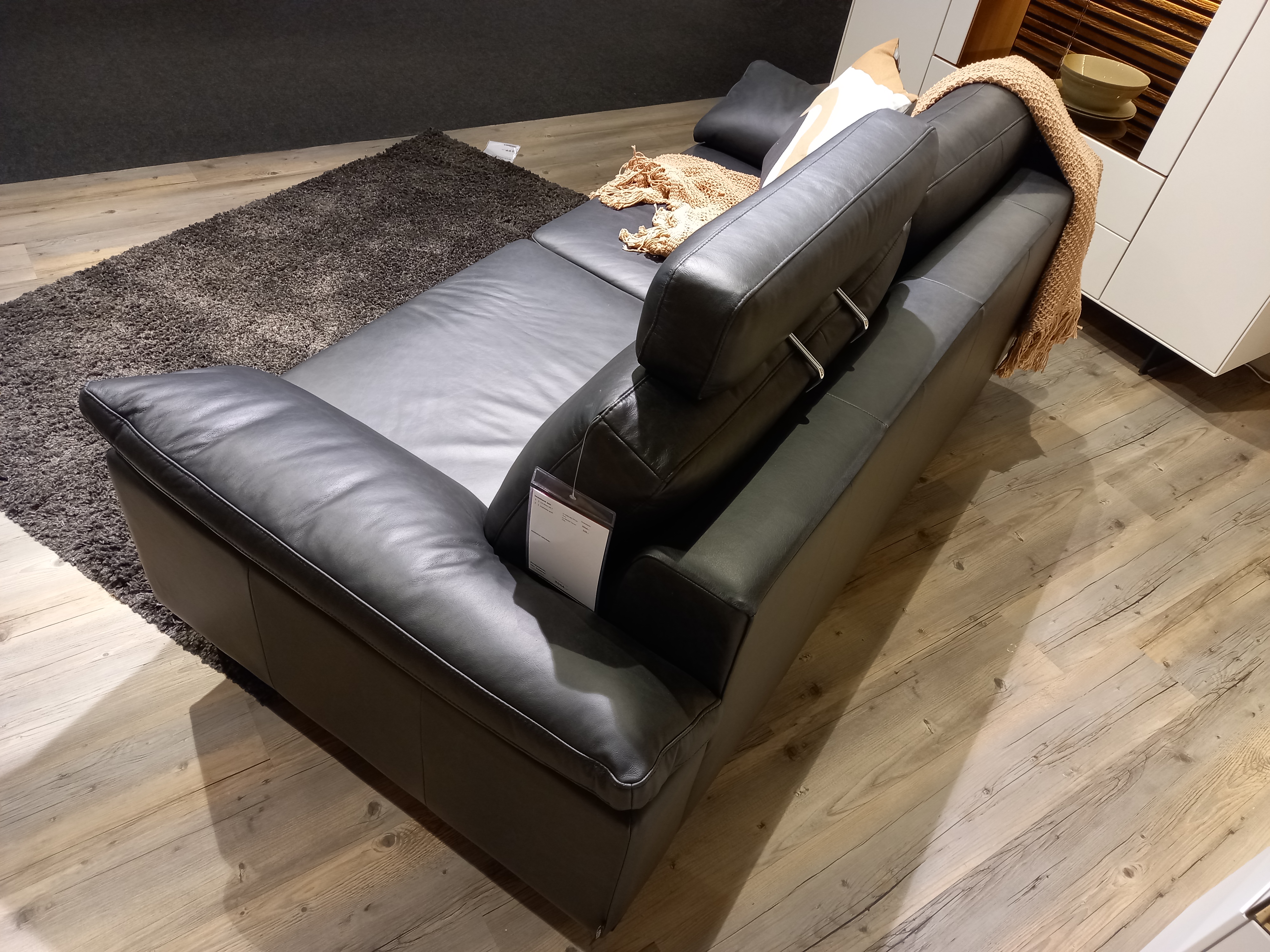 SCHÖNER WOHNEN-Kollektion Sofa TIMELESS in Leder Vicenza black