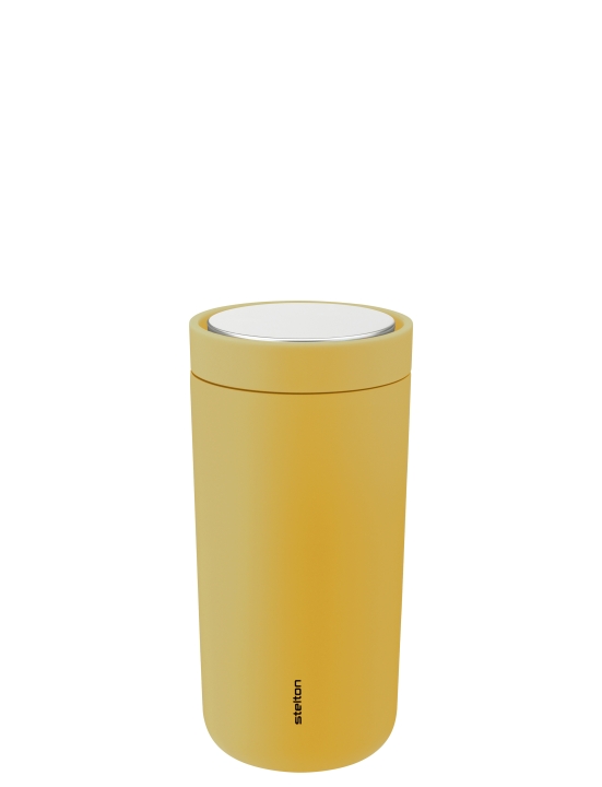 Stelton Thermobecher To Go Click 0,4 Liter in Farbe soft poppy yellow