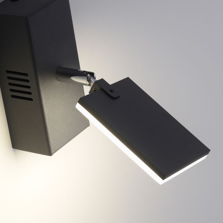 Paul Neuhaus LED-Wandleuchte PURE MIRA 1-flammig in Farbe schwarz
