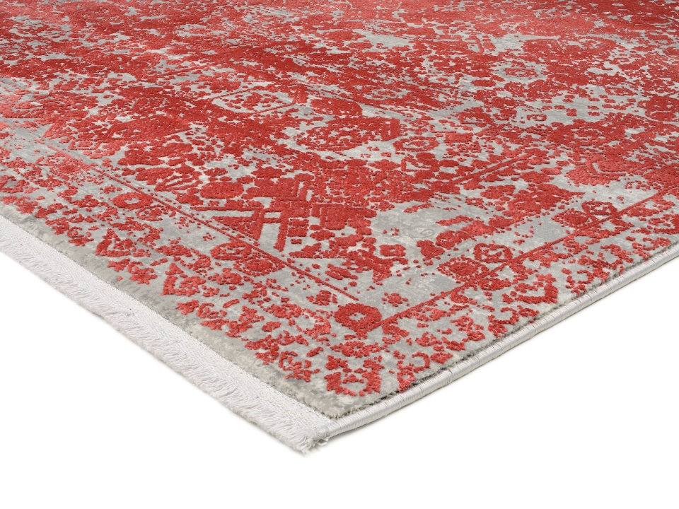 OCI Webteppich Colour Tadi ca. 140x200cm in rot