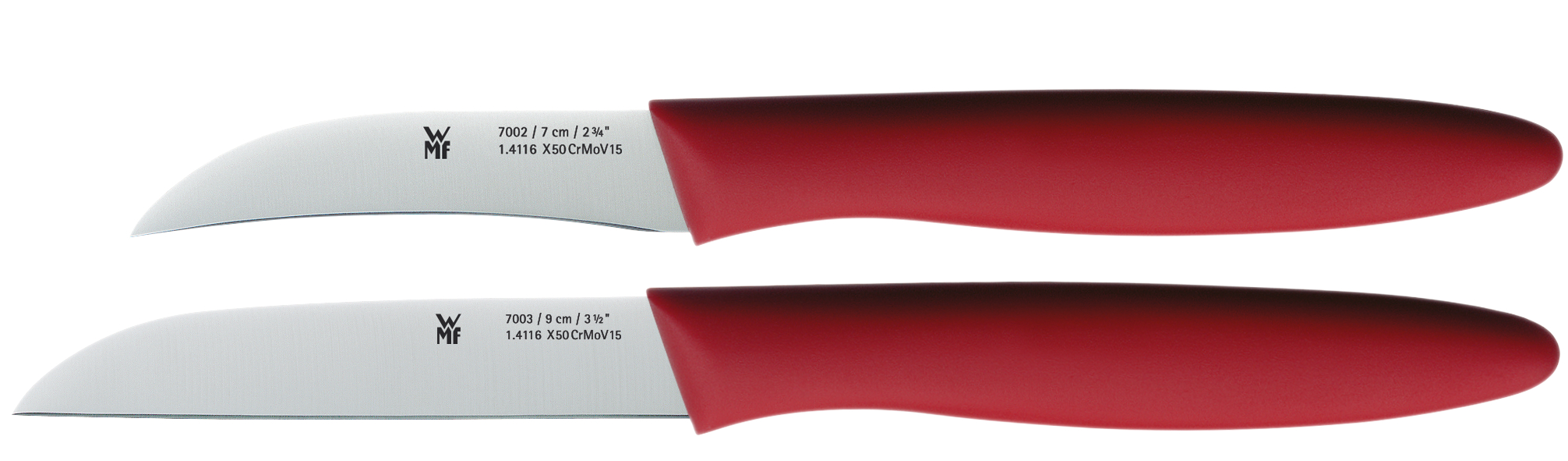 WMF Gemüsemesser-Set, 2-teilig, Rot in rot