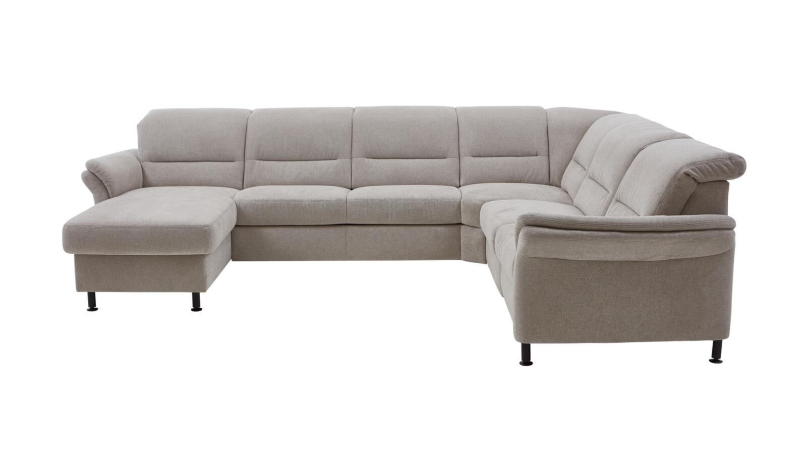 Modulmaster Wohnlandschaft MM-ZE1148 ca. 336x268cm in Stoff Cyber ecru, Couch, Mobiliar