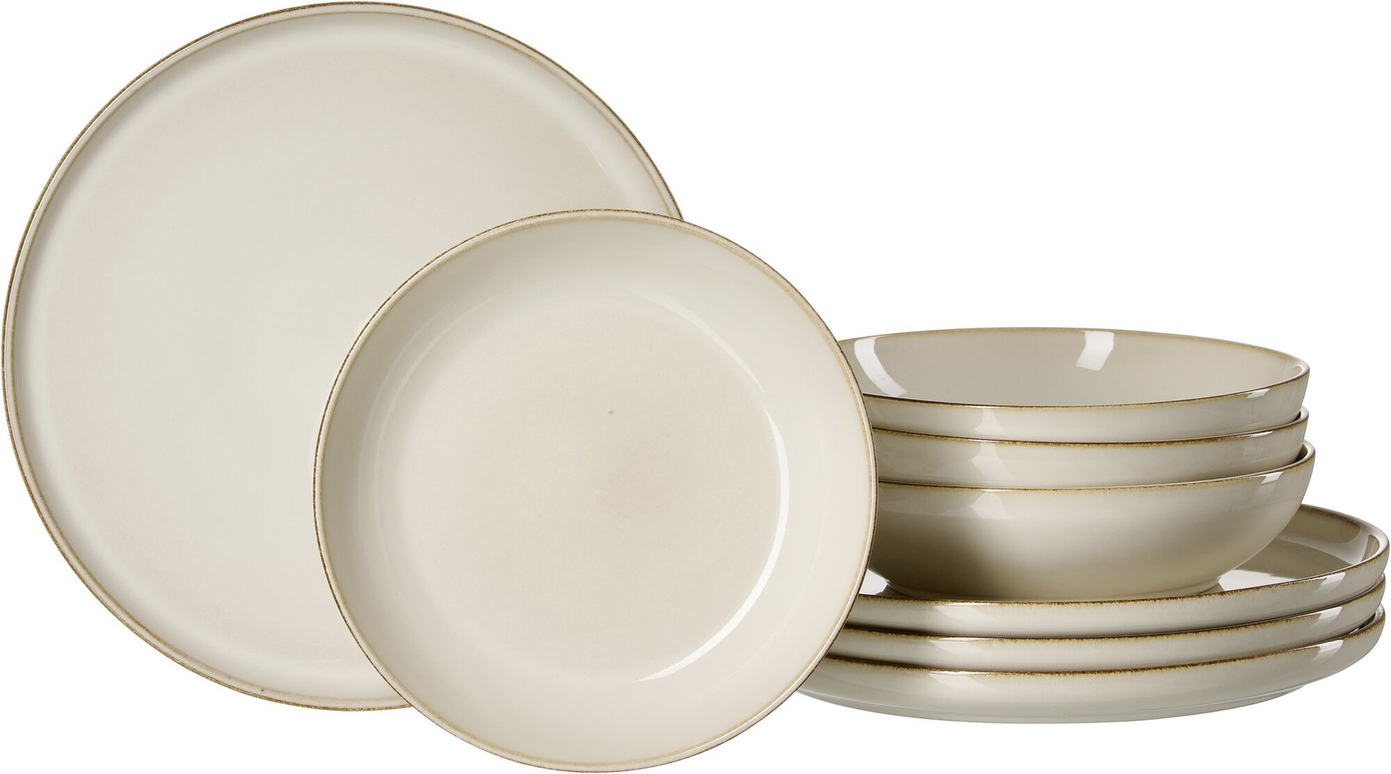Ritzenhoff & Breker Speiseset OLIVIA 8-tlg. aus Steingut beige