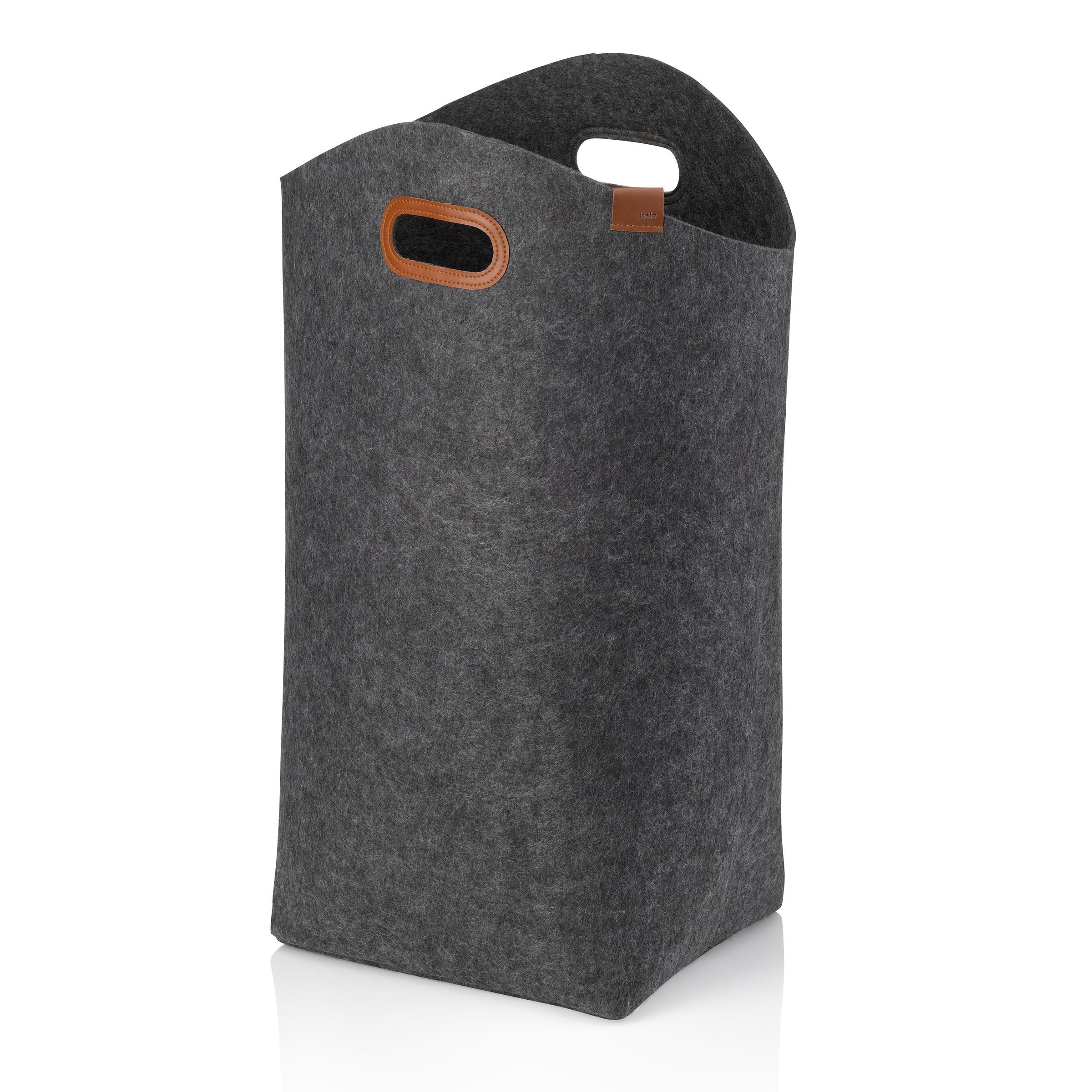 Kela Wäschesack FAY in Farbe Dunkelgrau, Tasche, Einkaufstasche