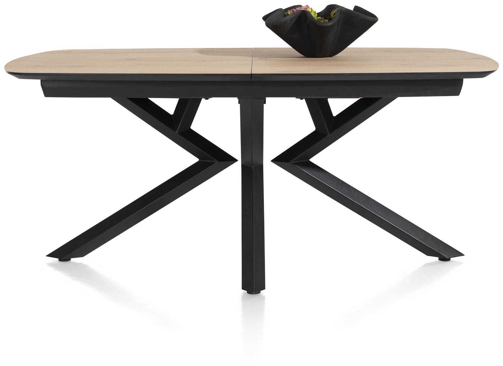 XOOON Tisch Masura ca. 110 x 180 cm in Eiche natur/ Metall Schwarz