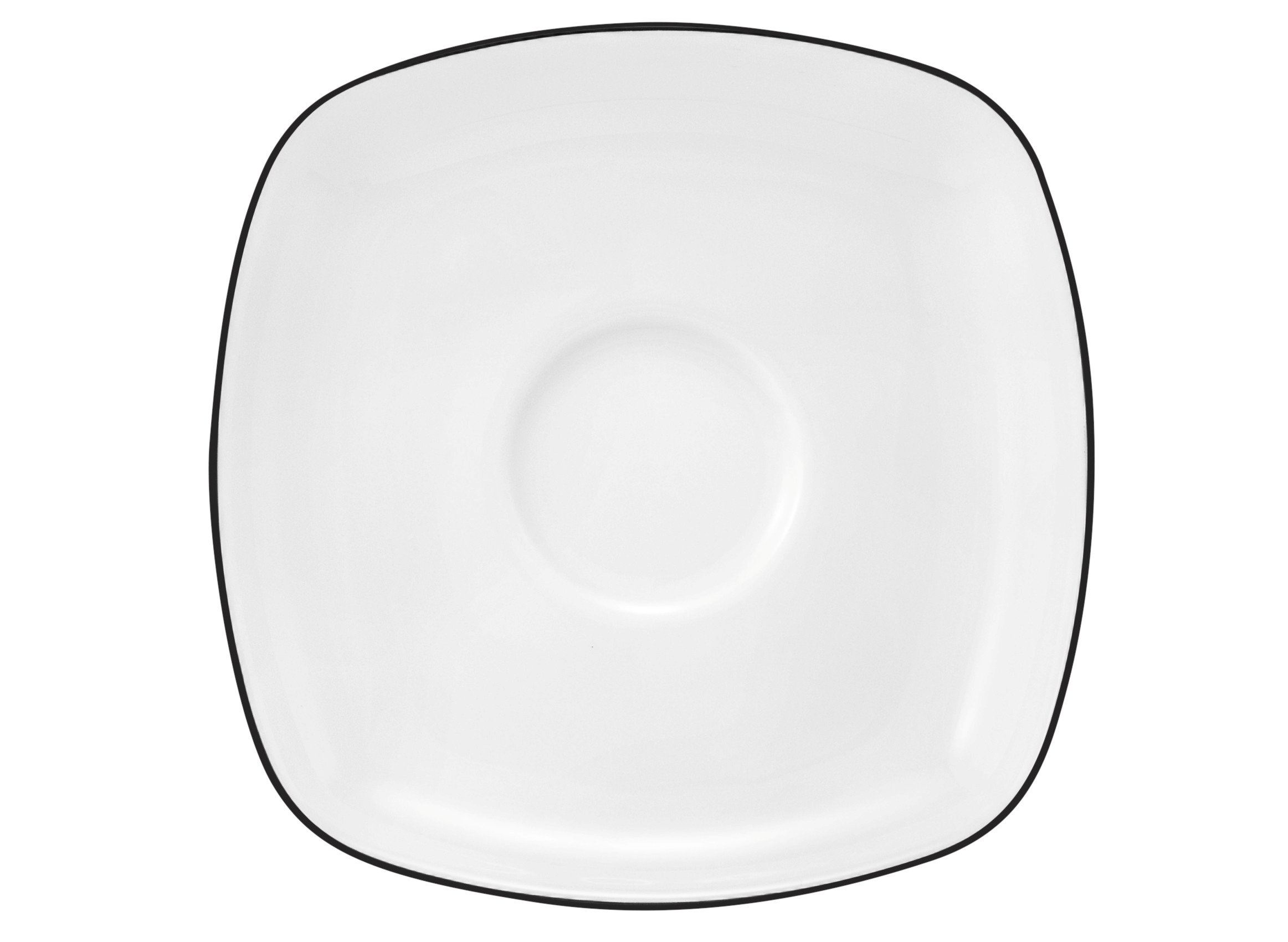 Seltmann Weiden Teeuntere eckig 13 cm Lido 10826 Black Line