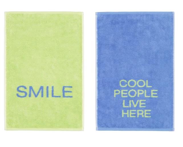 Cawö Postcard Towels POSTCARDS TOWELS EDITION 30x50cm in Farbe cool people live here, Papier, Dekoration für Zuhause