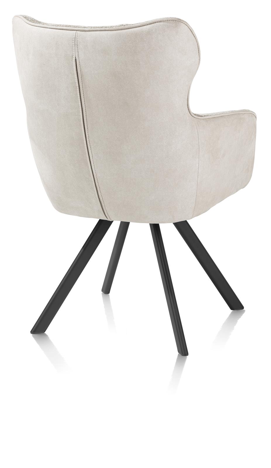 Habufa Armstuhl JOAH ca. B63 H91 T69 cm in Stoff Calabria champagne