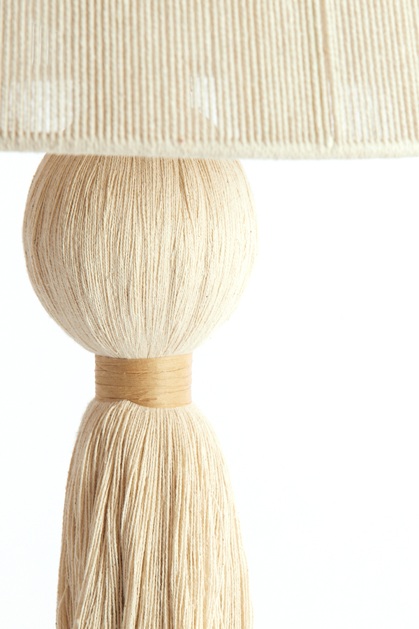 Light & Living Tischleuchte ESPINO in Farbe creme, natur, Lampe, Lampenschirm, Tischlampe, Person