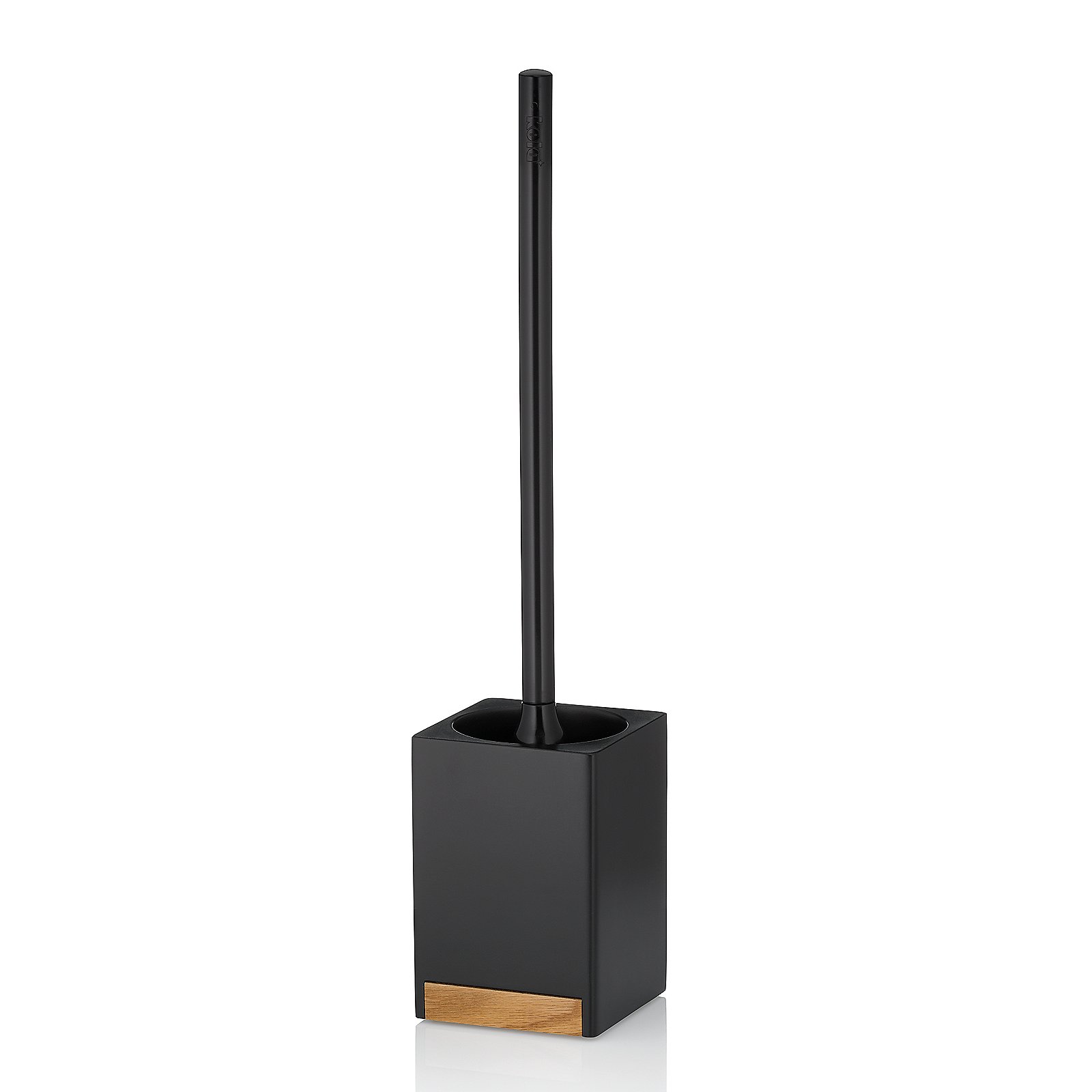 Kela WC-Garnitur Cube CUBE in Schwarz, Rauchrohr, Bürste, Gerät, Werkzeug