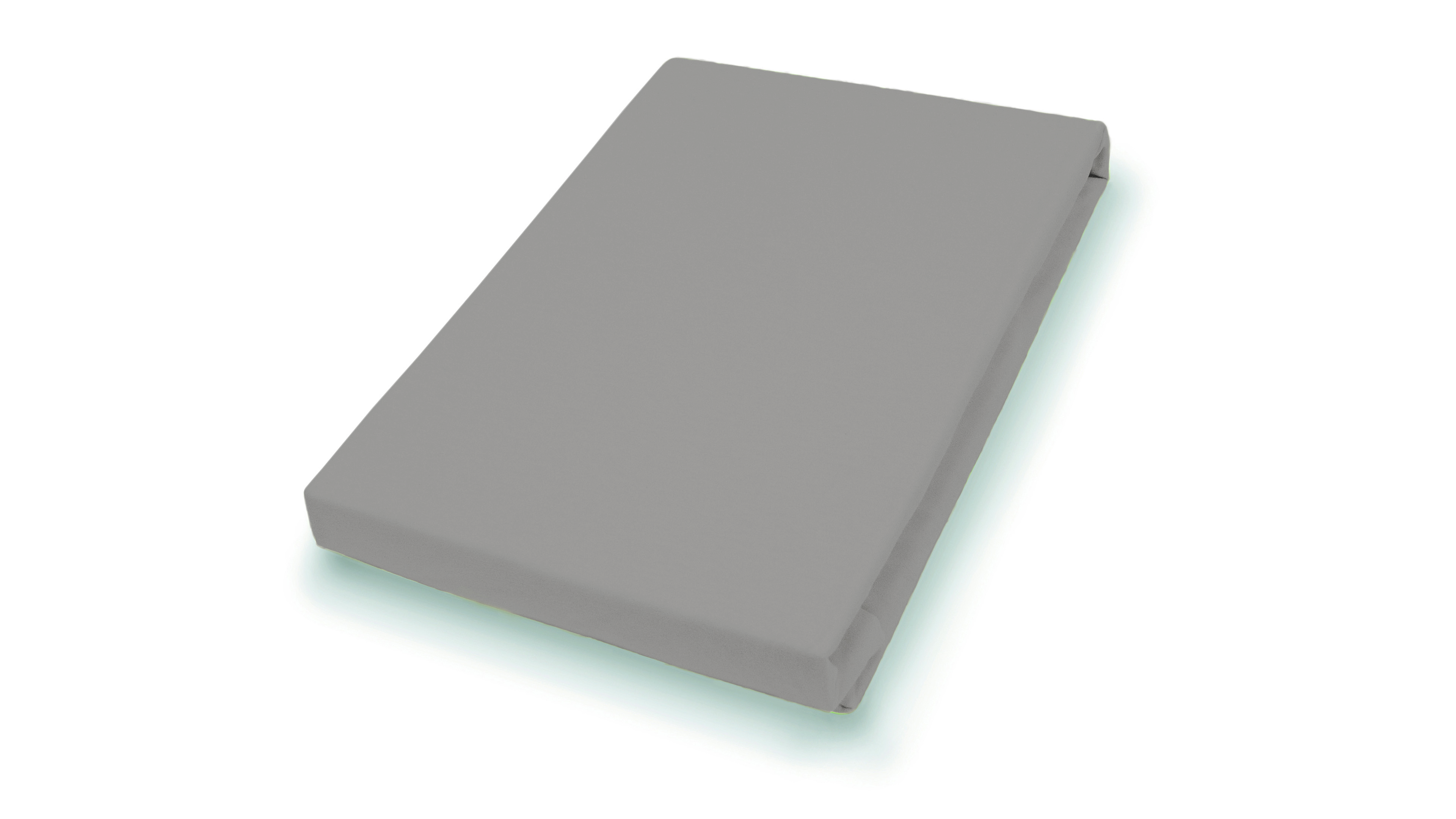 Hahn Haustextilien Spannbetttuch 150x200cm in Farbe kiesel,