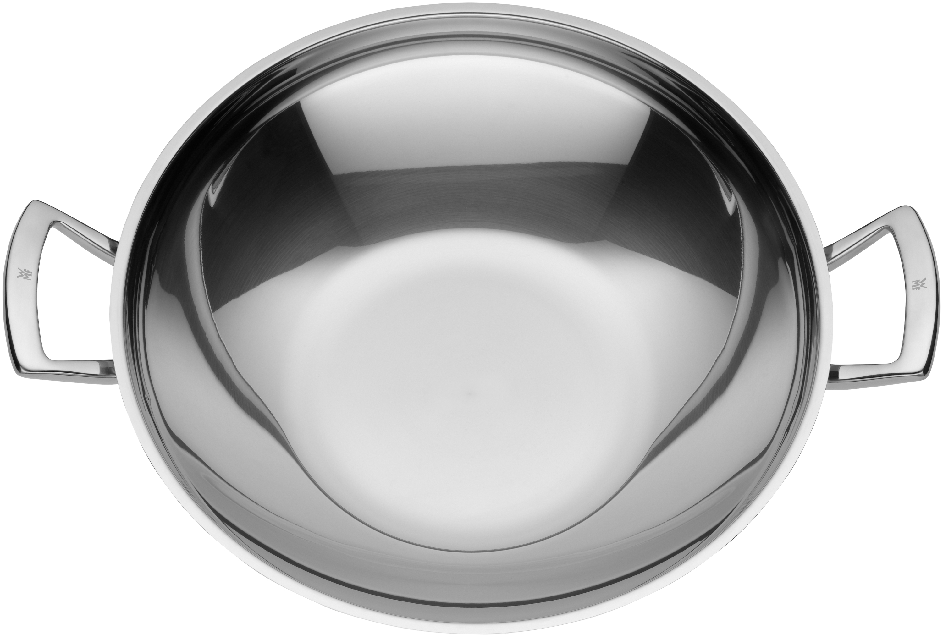 WMF Wok mit Glasdeckel ca. 36cm in Cromargan Edelstahl 18/10