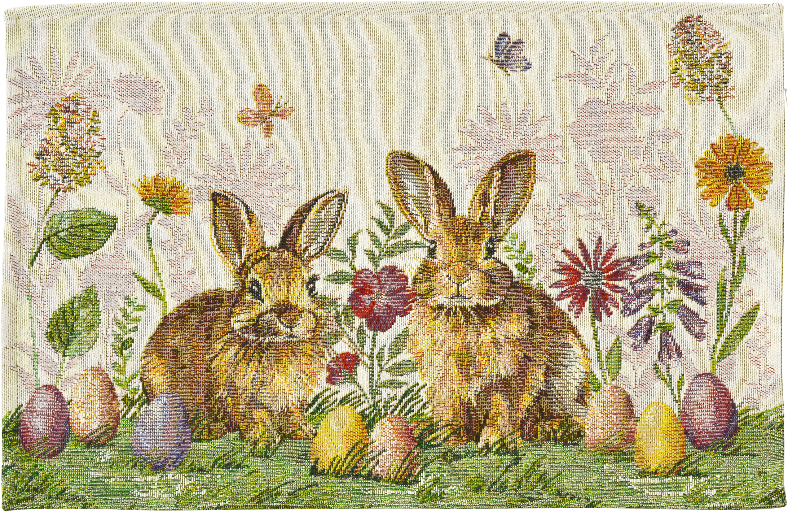 Sander Tischset TWO BUNNIES ca. 32 x 48cm in Farbe original