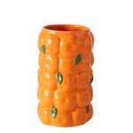 Boltze Vase Orange H:26,5cm ORANGE in Steingut orange