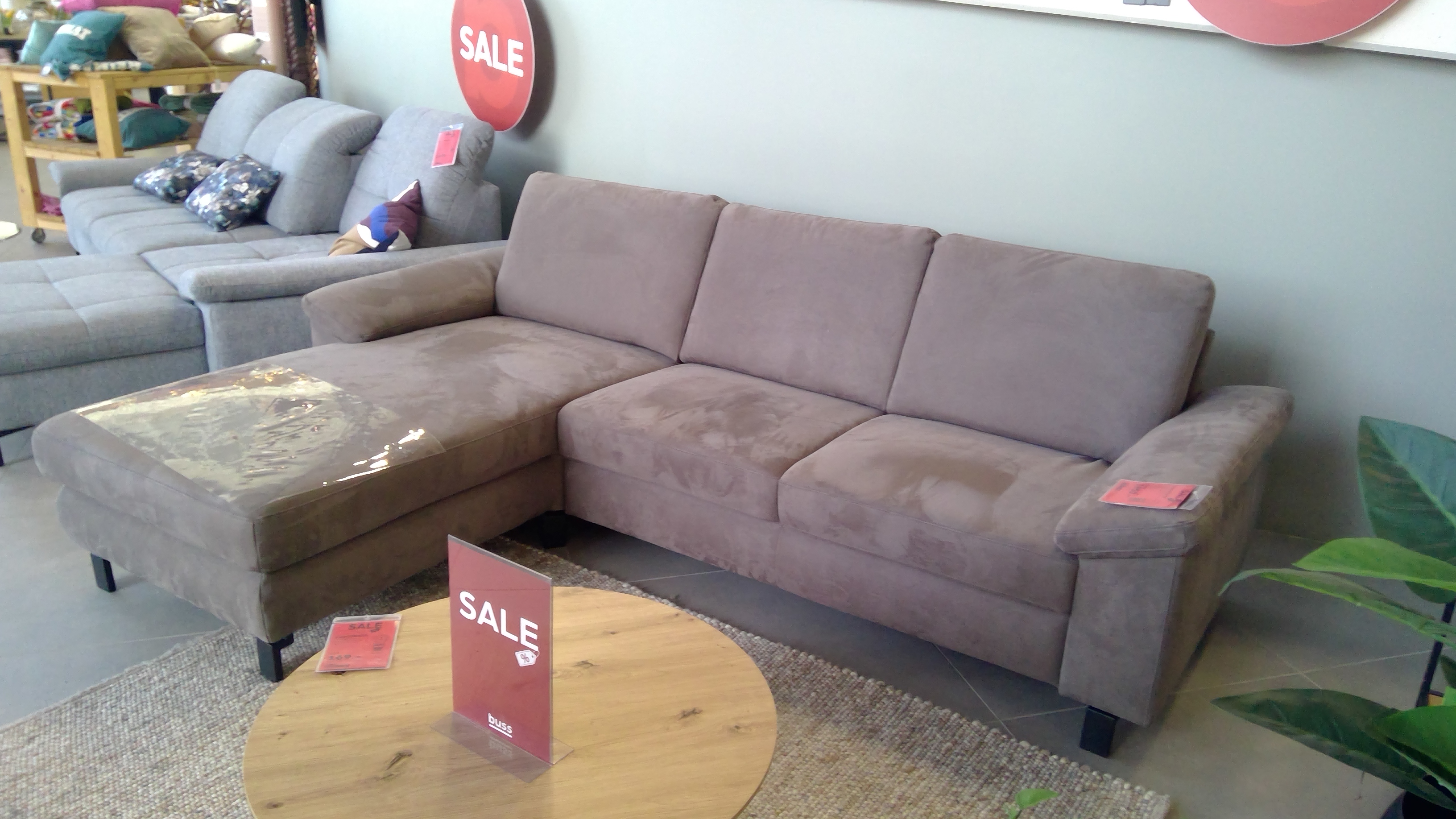 Polsterecke in Stoff Crown anthrazit Polsterecke in Stoff Crown anthrazit, Couch, Mobiliar, Wohnzimmer, Zimmer, Tabelle