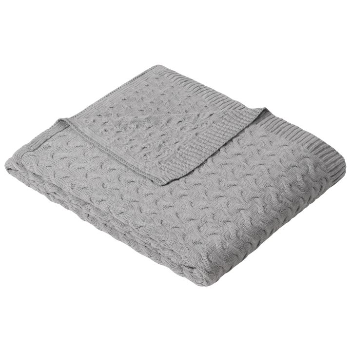 Ibena Strickdecke SOMERO 150x200cm in Farbe grau